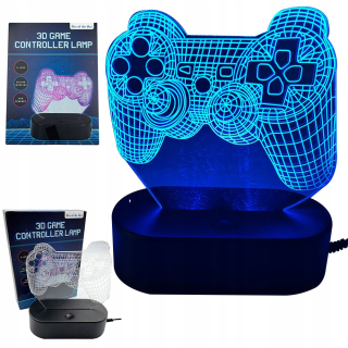 Gadget - NOČNÁ LAMPA COLORS PODLOŽKA darček PRE HRÁČA chlapca, manžela 5-99 rokov k narodeninám